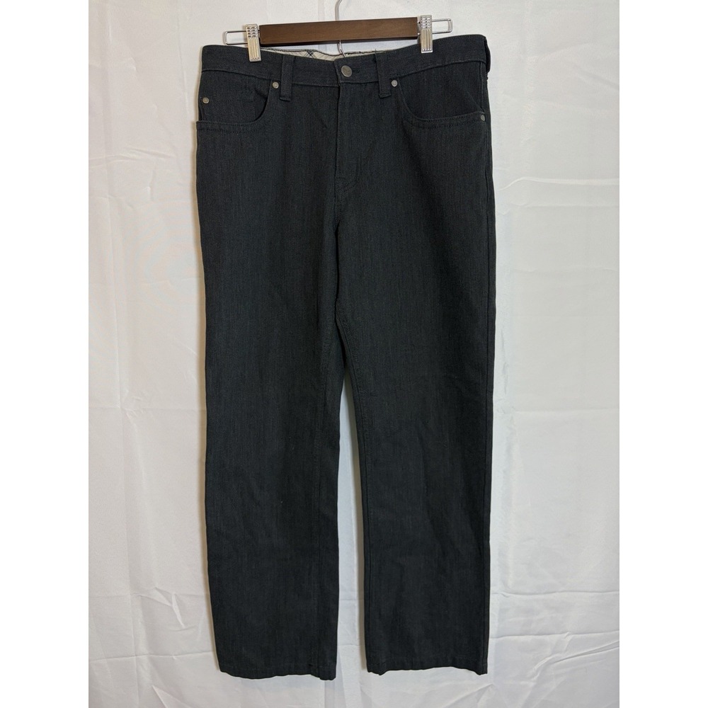 Kenneth Cole Business Casual Men's Straight Fit Stretch Denim, Black, Size 32x34